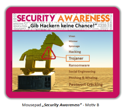 Mousepad "Security Awareness" - Motiv B