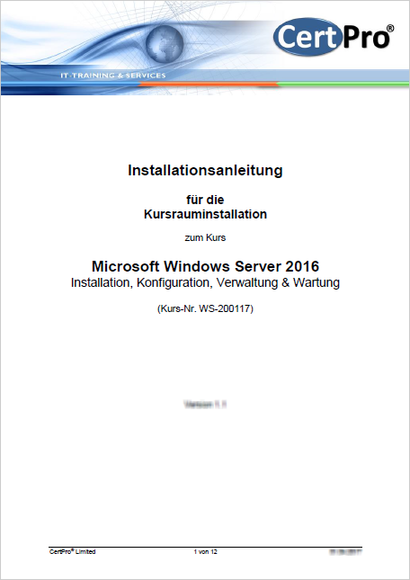 Windows Server 2016 - Installation, Konfiguration, Verwaltung und Wartung - TRAINER-Pack