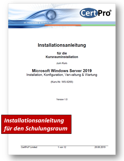 Windows Server 2019 - Installation, Konfiguration, Verwaltung und Wartung - TRAINER-Pack